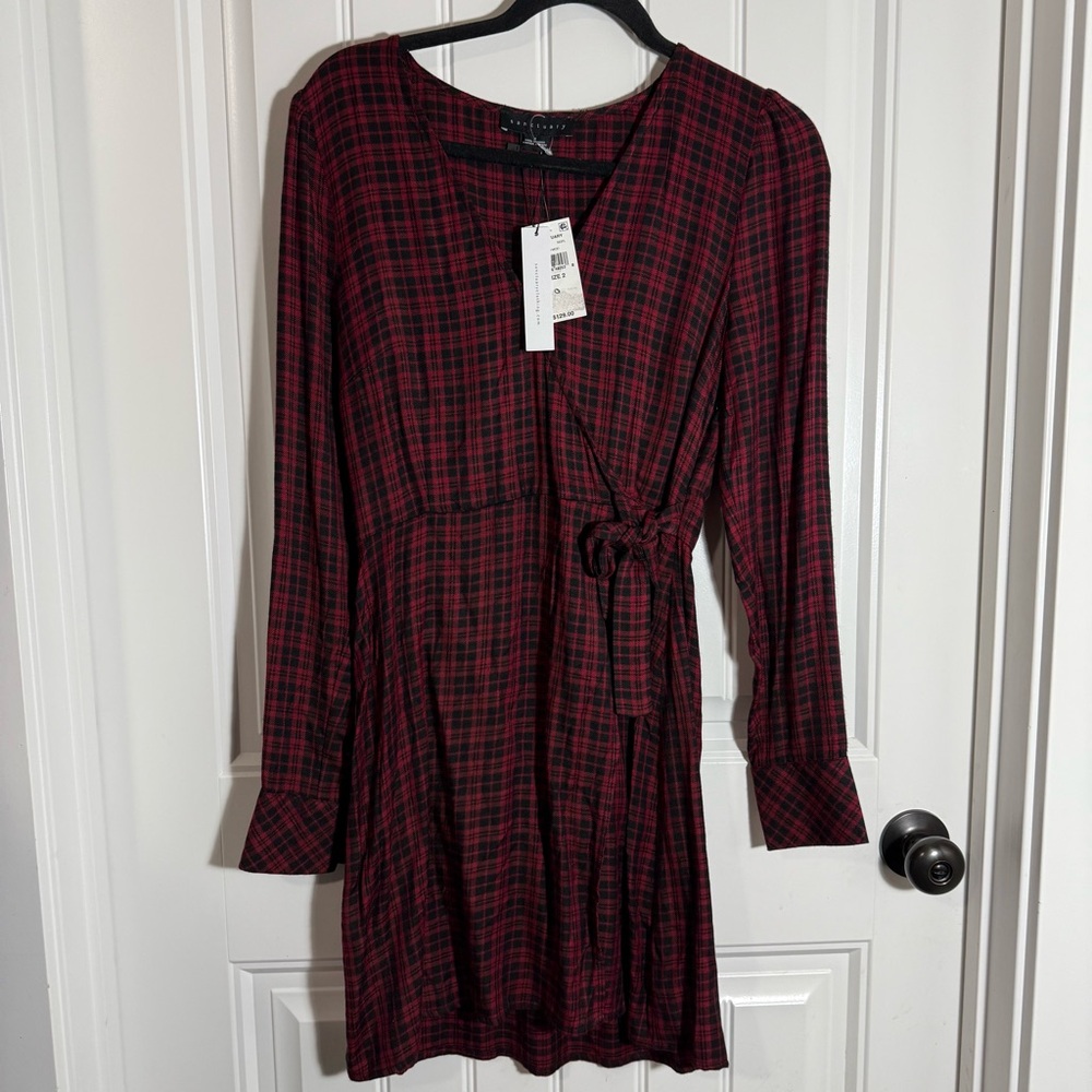 Sanctuary Checkered Long Sleeve Dress - Picture 5 of 12